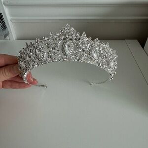 Source Unknown Sparkling Silver Tiara